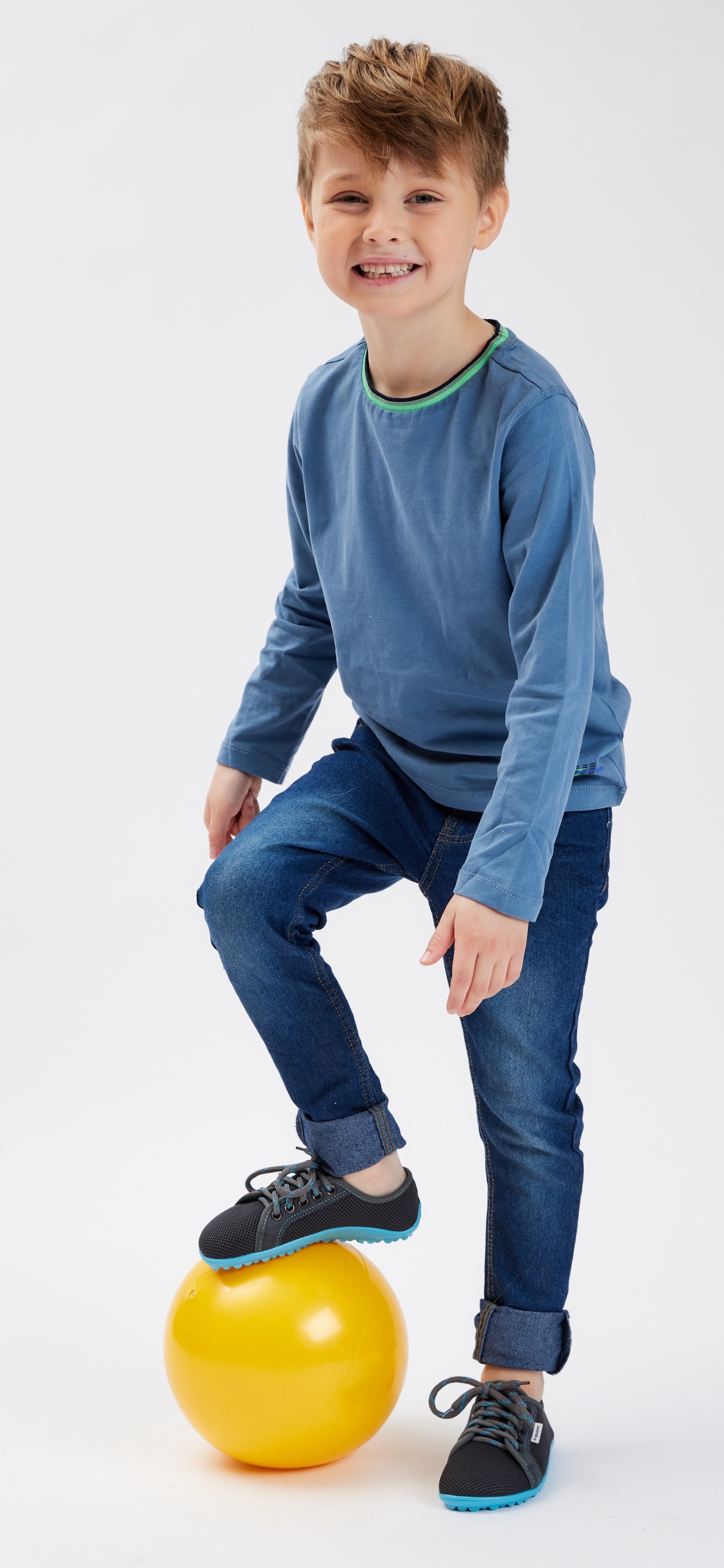 Leguano Barfussschuh »LEGUANITO AKTIV«  , Halbschuh, Schnürer mit speziell entwickelter Halbkugel-Laufsohle