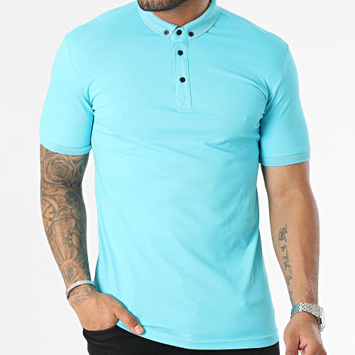 Polo Manches Courtes Turquoise