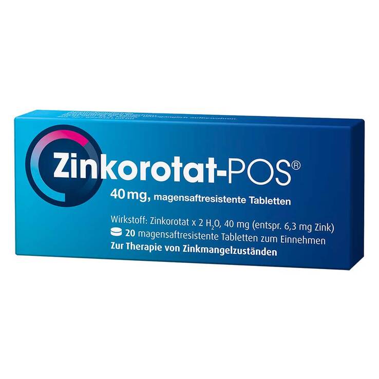 Zinkorotat-POS magensaftresistente Tabletten, 20 St