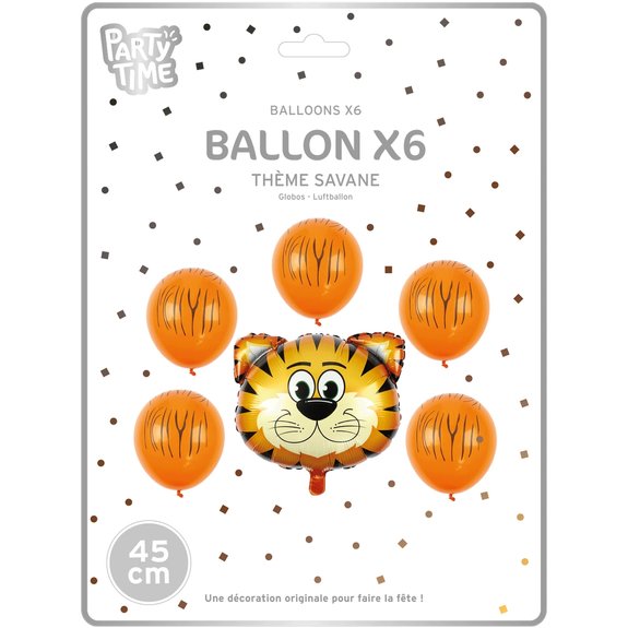 Ballons de baudruche et aluminium Savane