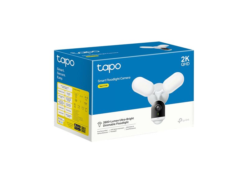 TP-Link Netzwerkkamera Tapo C720 2K QHD Intelligente Flutlichtkamera