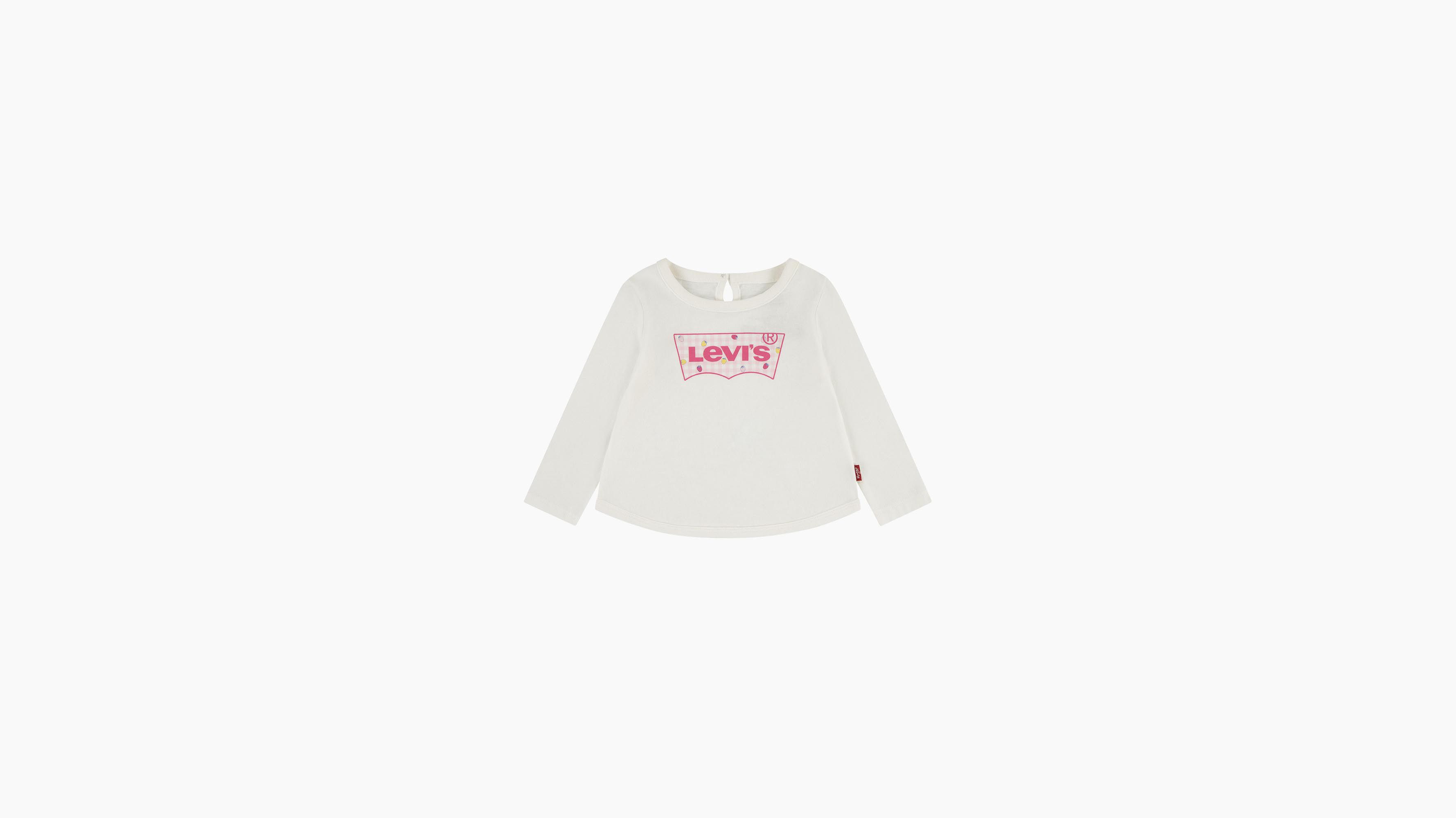 Bébé t-shirt manche longue ourlet plongeant - Sugar Swizzle - Blanc