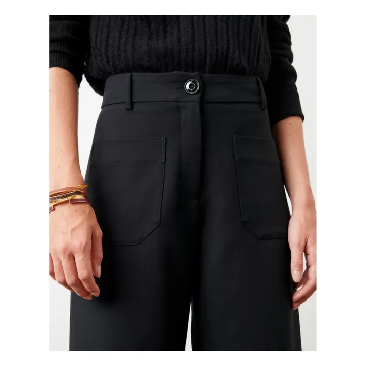 Sessùn Pantalon Hudkin Gabardine | Noir