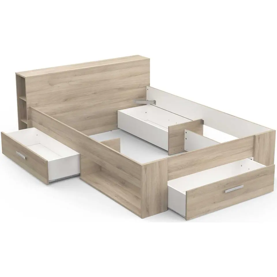 Bed Polly 140 x 200 cm-Kronberg eik