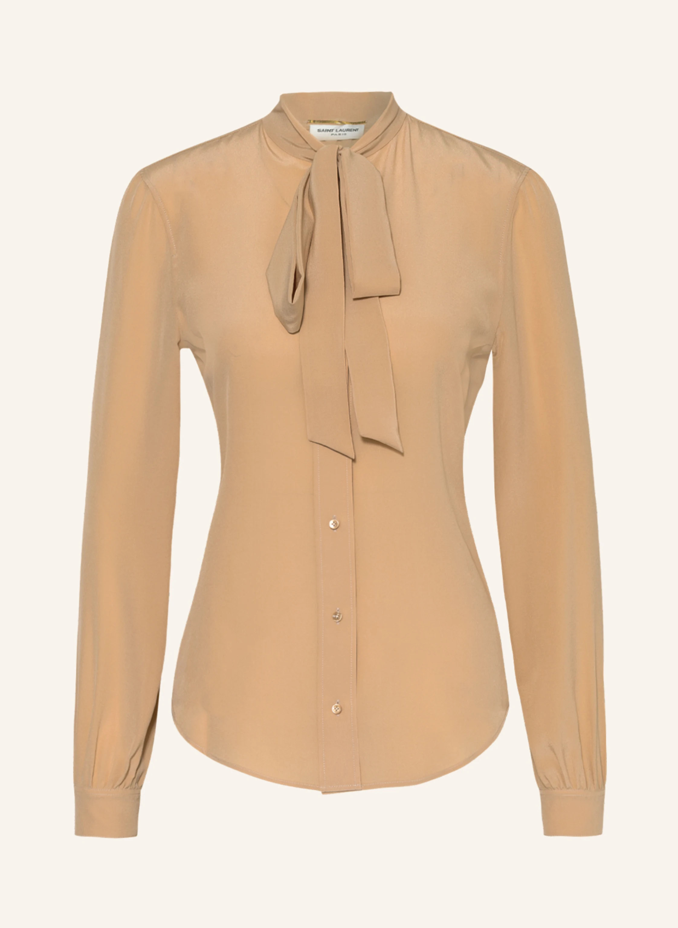 SAINT LAURENT Seidenbluse mit Schluppe