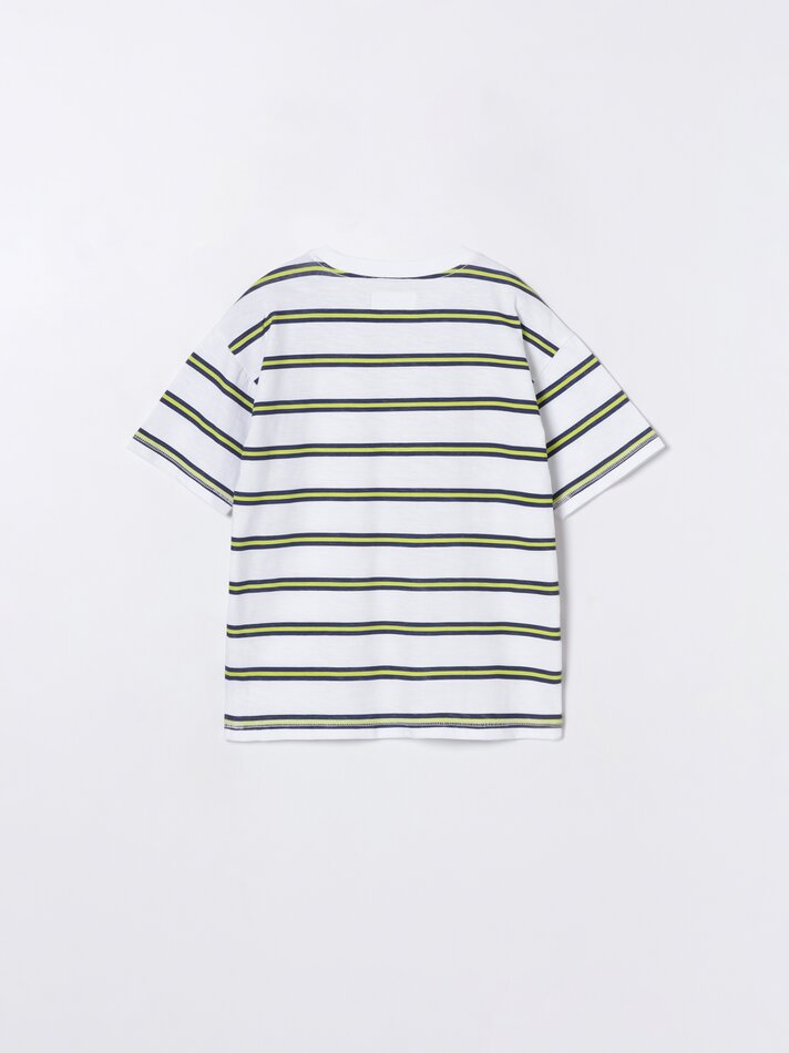 Camiseta listrada - Branca
