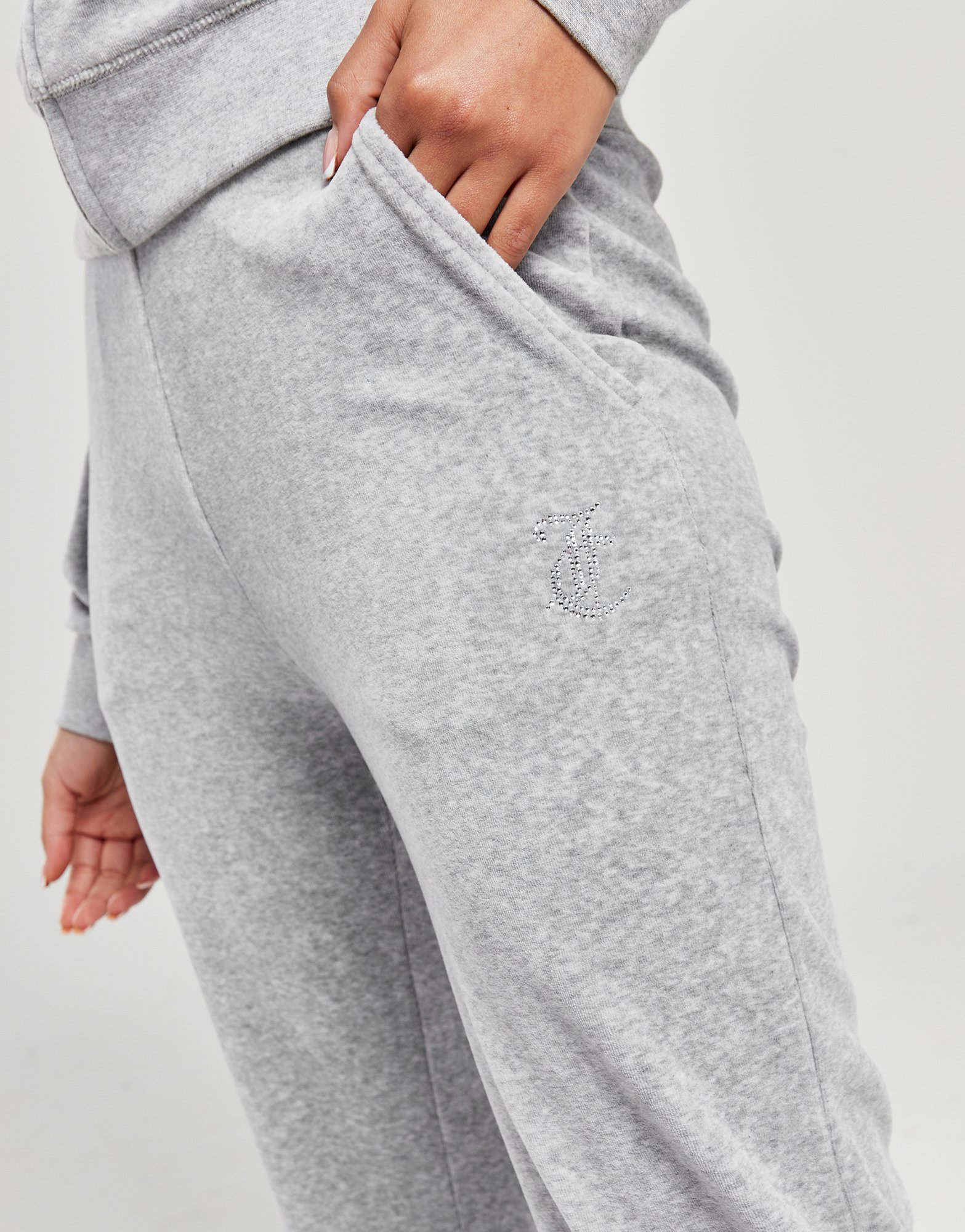 JUICY COUTURE Pantalon de jogging Diamante en Velours Femme