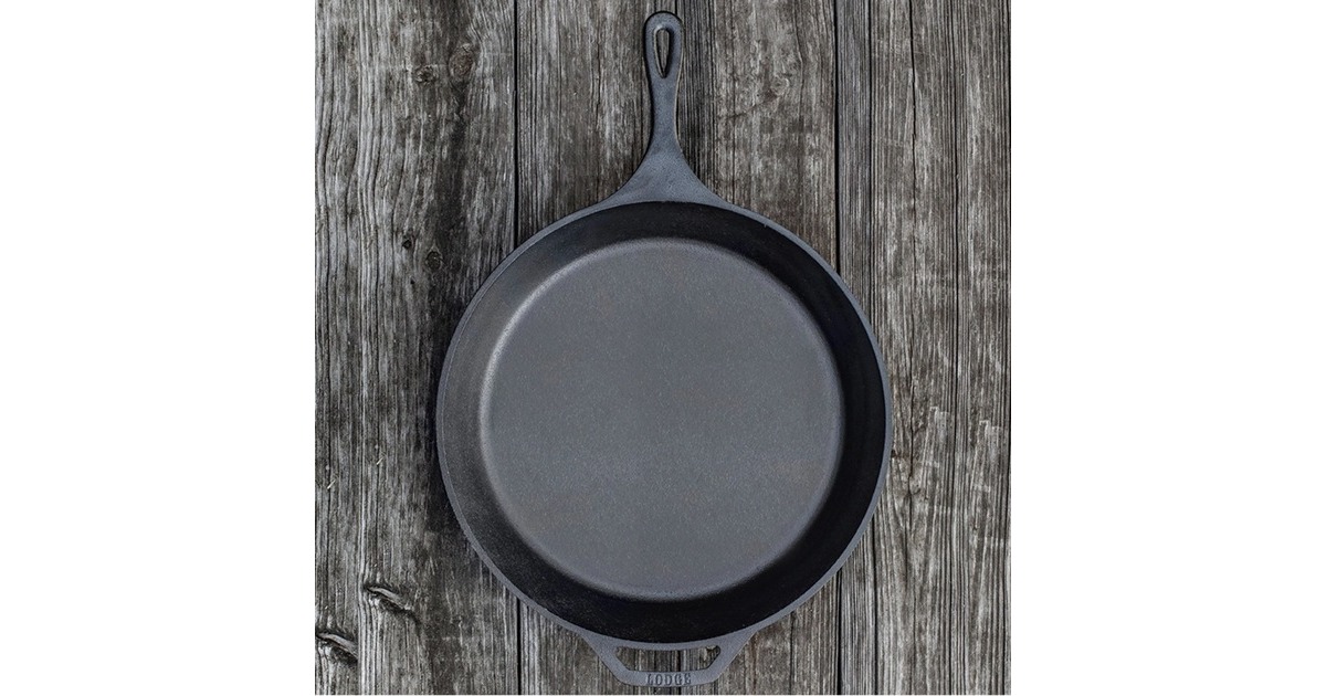 LodgeBraadpan L14SK3 met steel en handgreep bak-/braadpan  (Zwart, Ø 38cm)