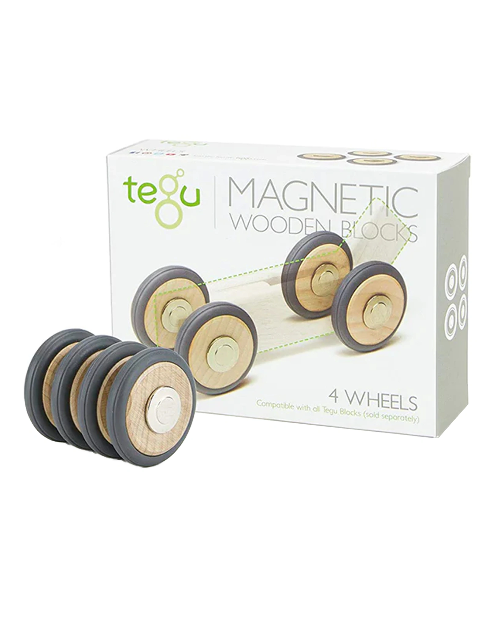 Magnet-Bausteine RÄDER 4-teilig