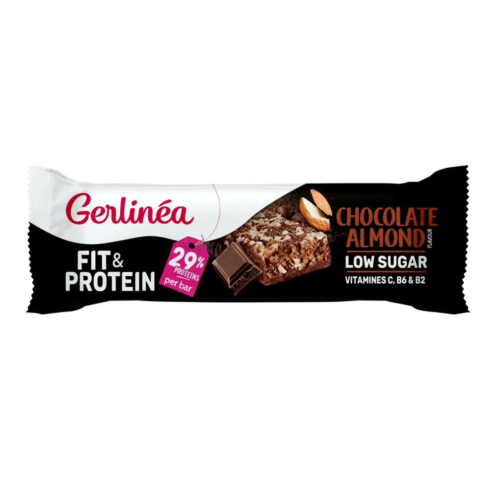 16x Gerlinea Fit & Protein Reep Chocolate Almond45 gr