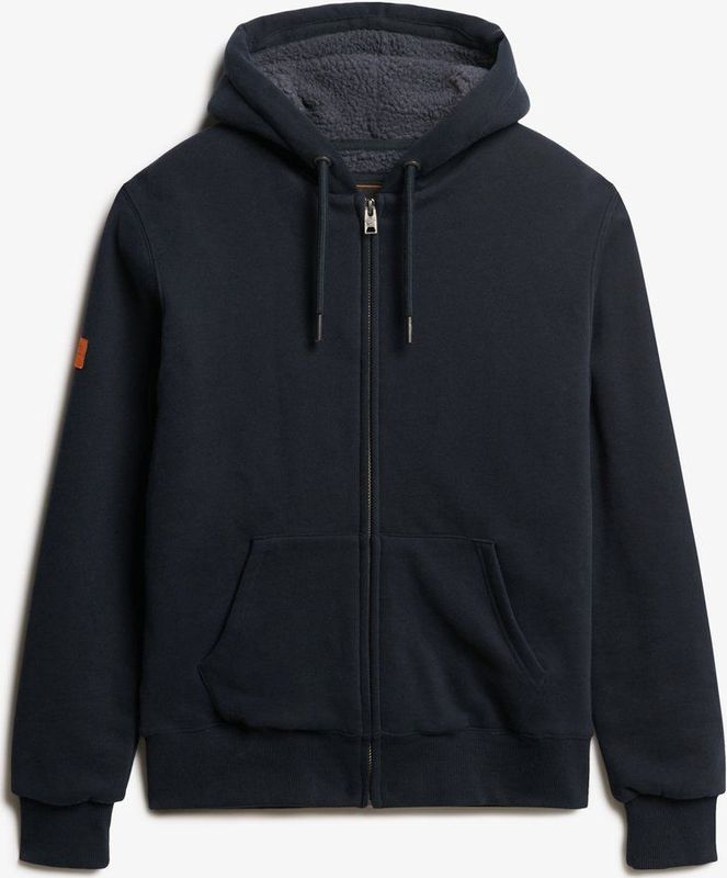 Superdry Sweatvest Borg Lined Navy heren