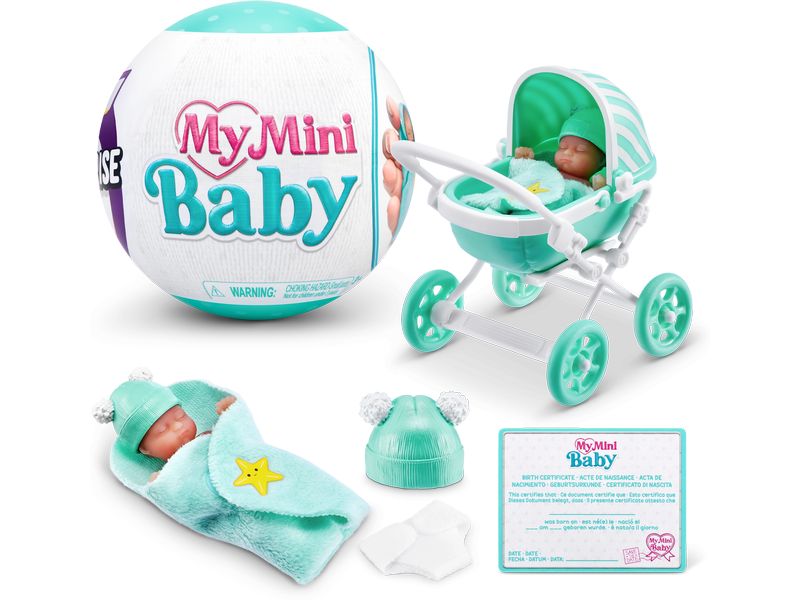 Zuru 5 Surprise My Mini Baby Series 1 assortiert Realistische Mini-Babys inkl. Zubehör