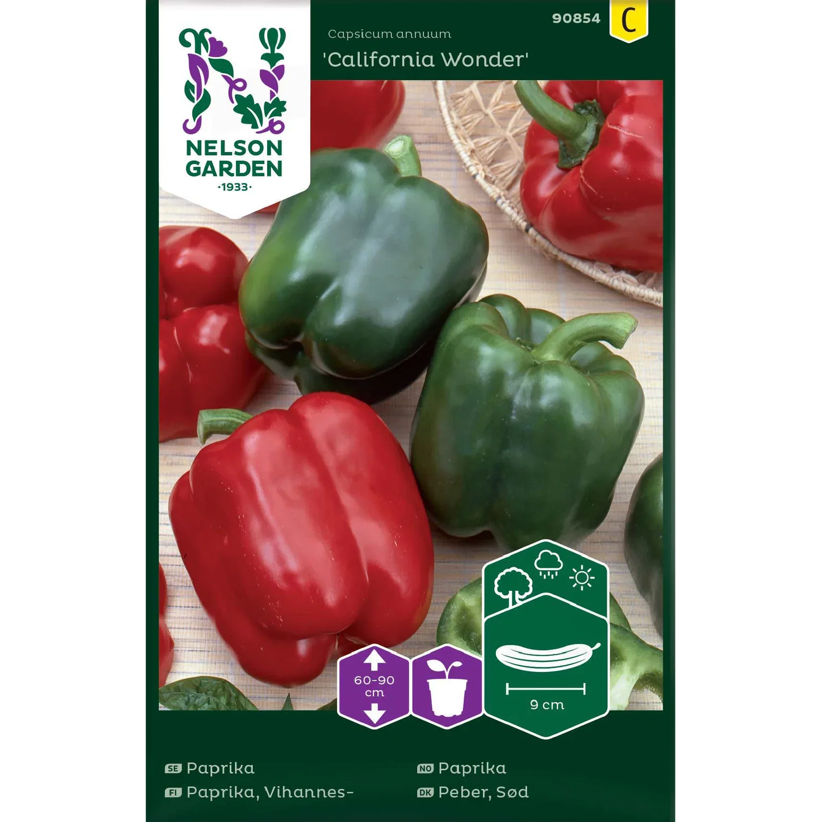 Capsicum annuum 'California Wonder' Paprika 'California Wonder'