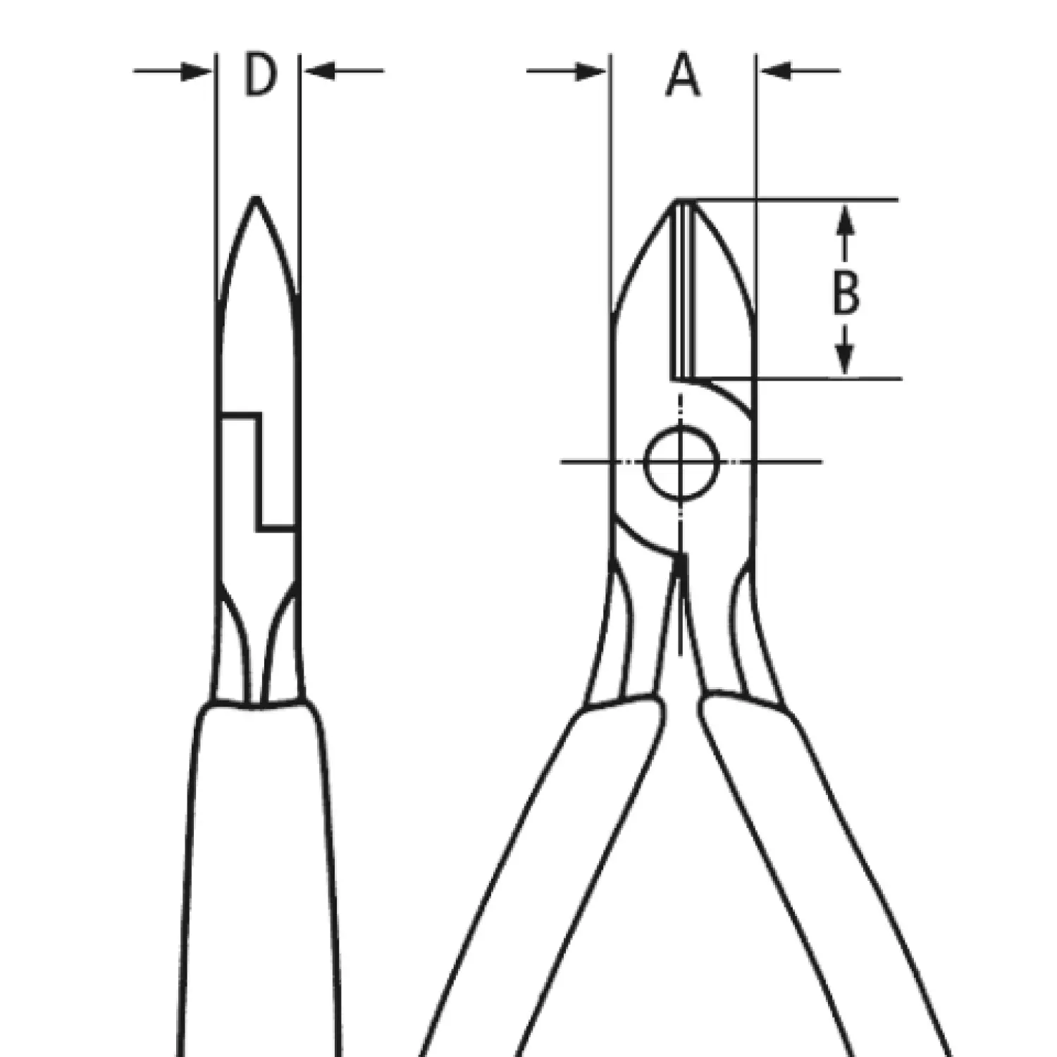 Knipex 75 02 125 Elektronica zijsnijtang
