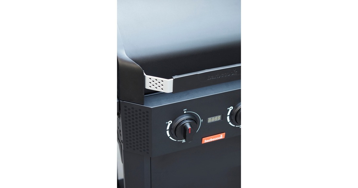 BarbecookE-Luca elektrische barbecue met inklapbare zijtafels  (Zwart)