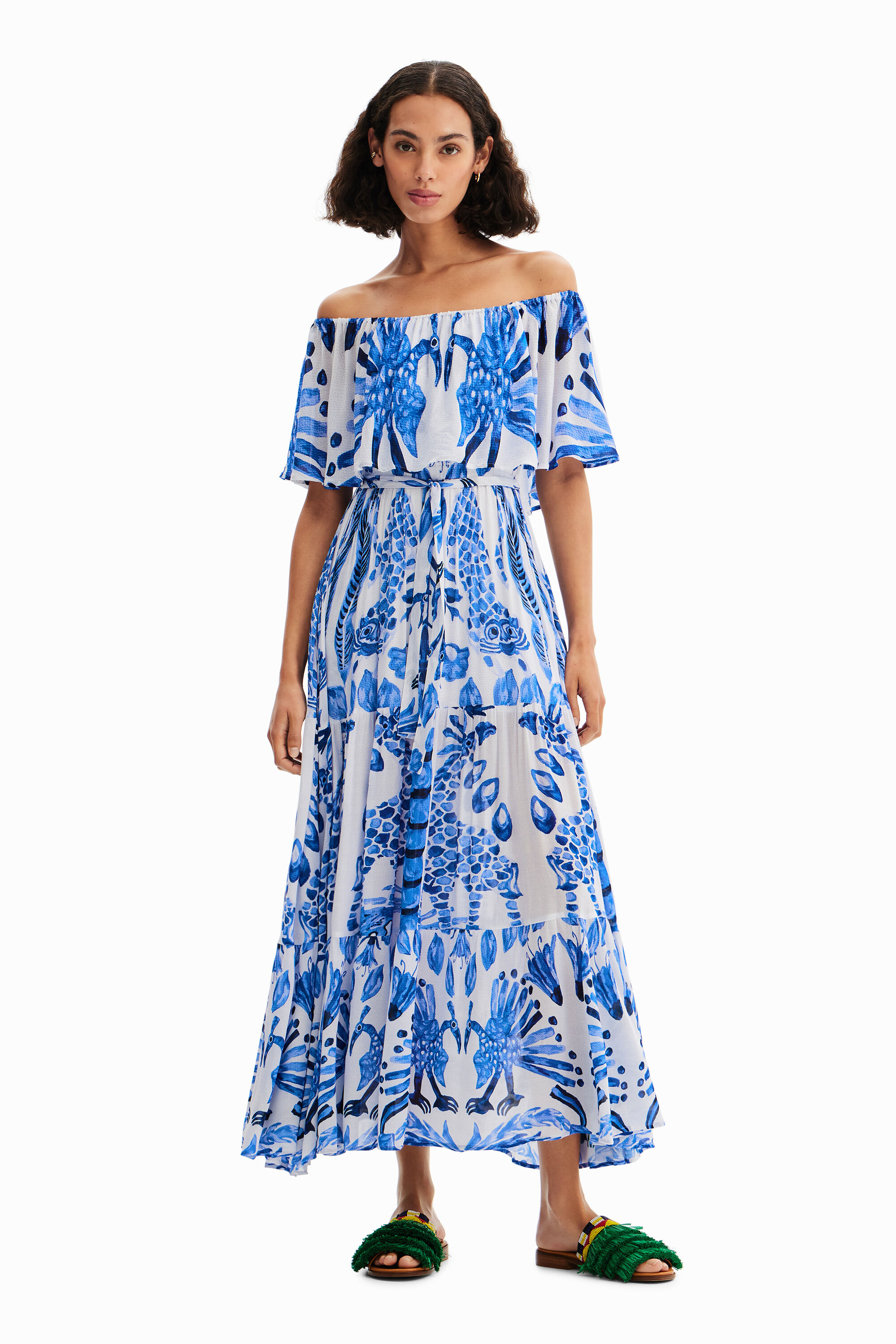 Robe midi volants Stella Jean