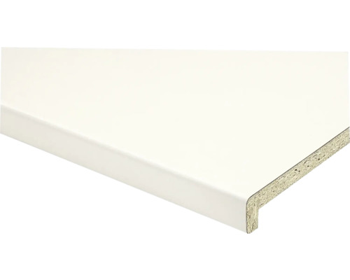 Witte vensterbank 4100x200x20mm met 40mm afdekplaat (maatwerk online verkrijgbaar)