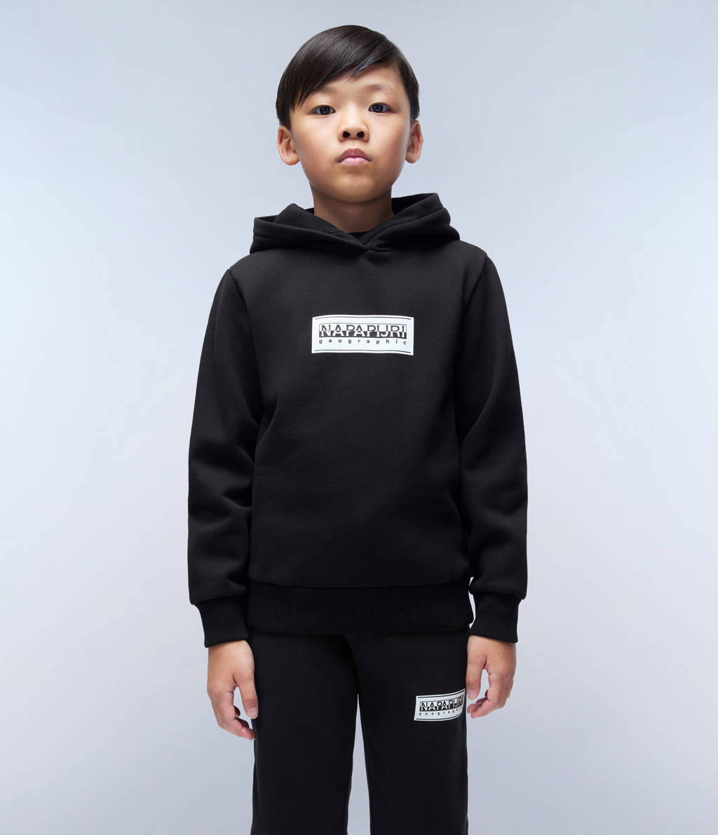 Napapijri hoodie met logo zwart