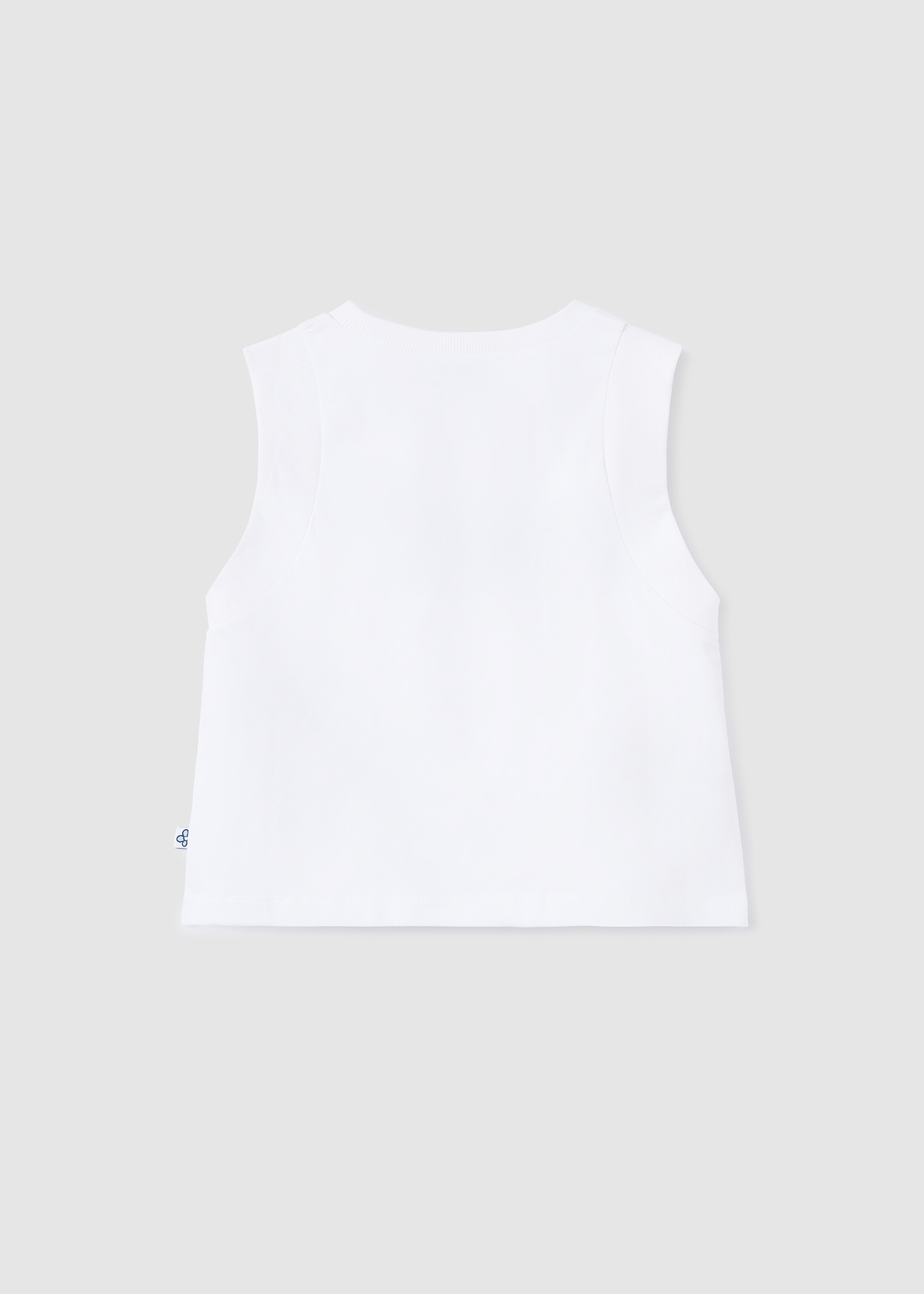 Camiseta regata de algodão sustentável para meninas