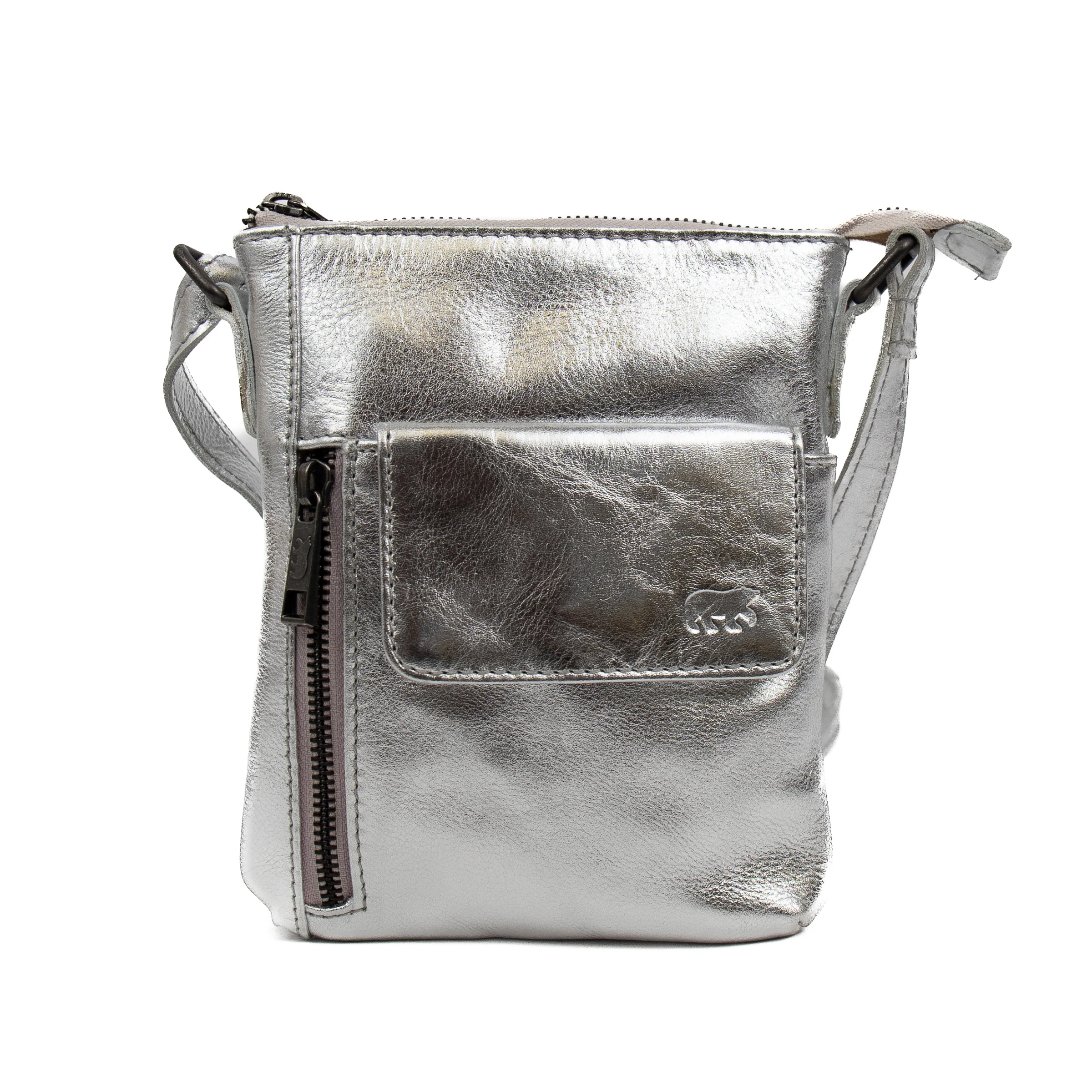 Bear Design Callisto Pelle Schoudertasje Davide Silver CP2327