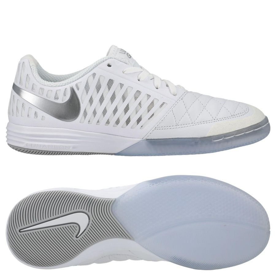 Nike Lunargato II IC Small Sided - Blanc/Chrome