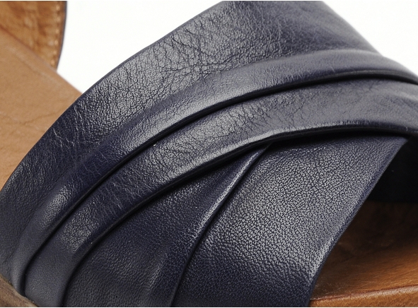 Coco abricot nu pieds talons femme minihy bleu