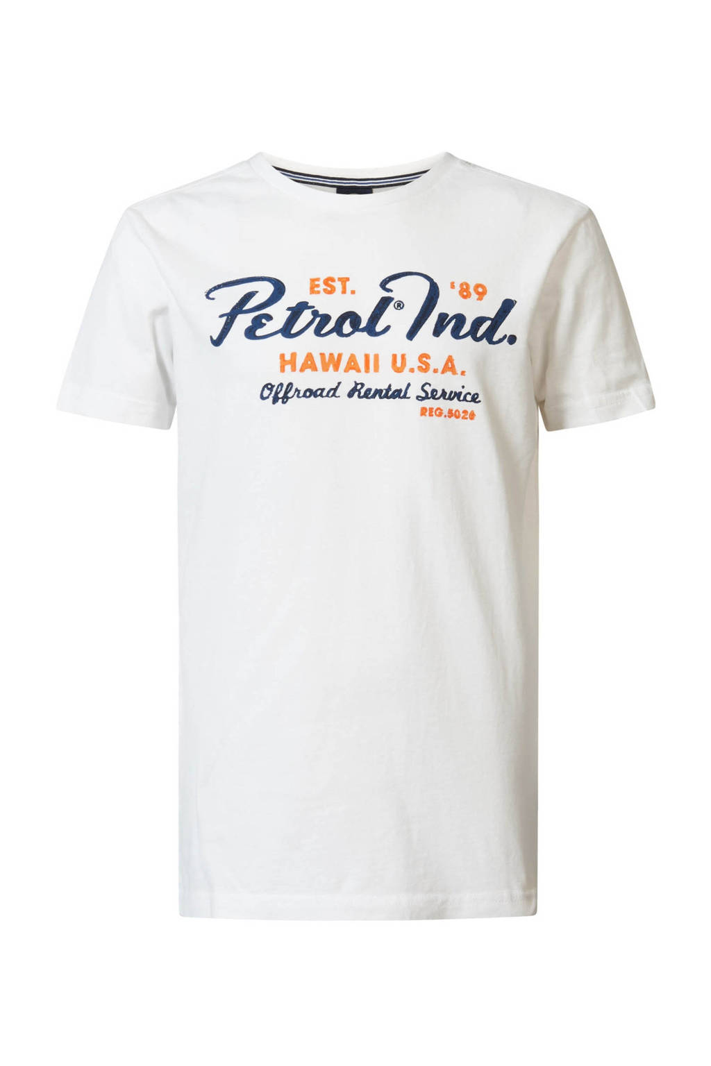 Petrol Industries T-shirt met logo wit