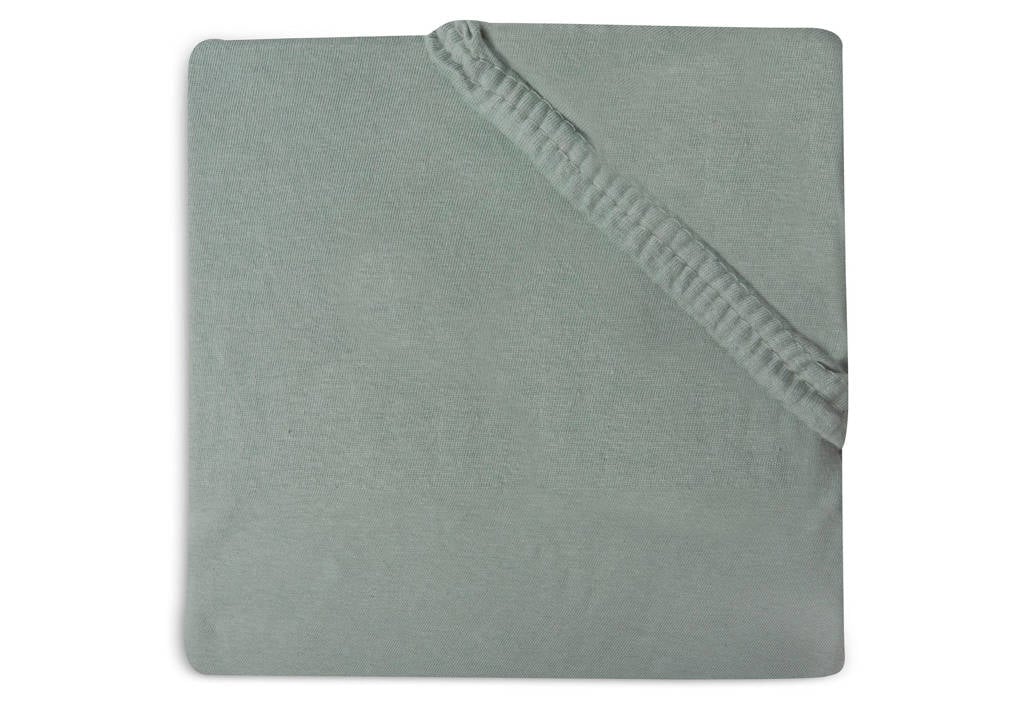 katoenen jersey juniorbed hoeslaken 70x140cm/75x150cm Ash Green