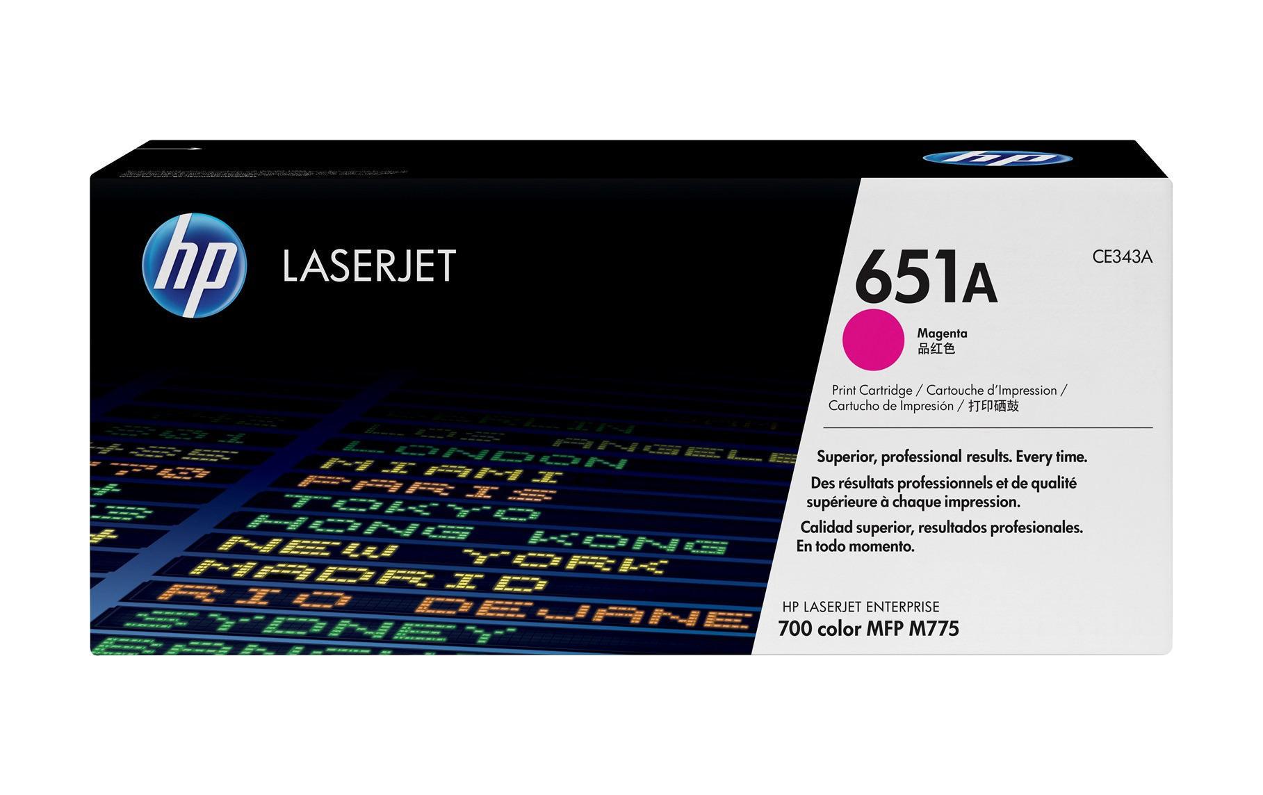 Toner Nr. 651A (CE343A) Magenta<br>Tonerkartusche