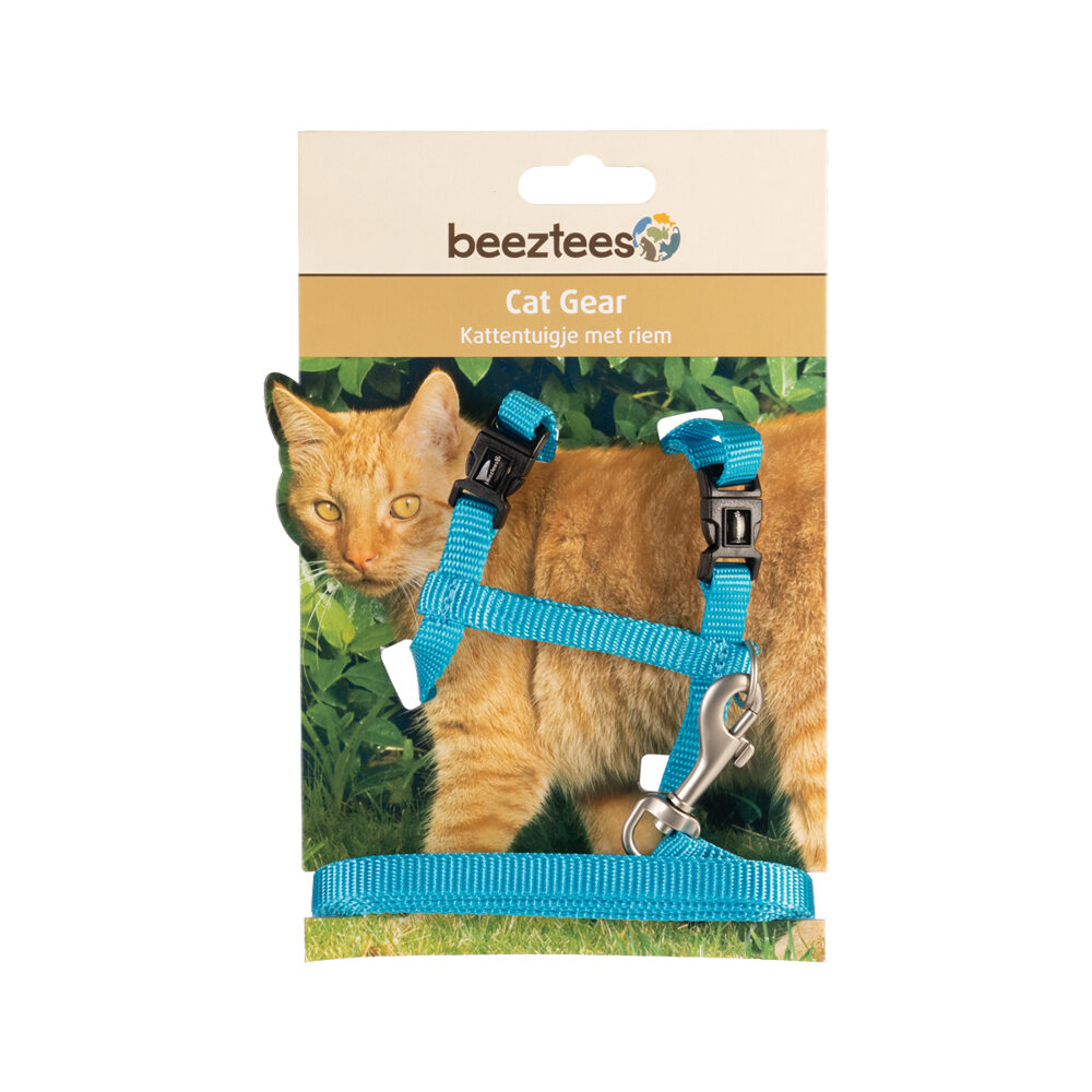 Beeztees Nylon Kattentuig Uni - Lichtblauw