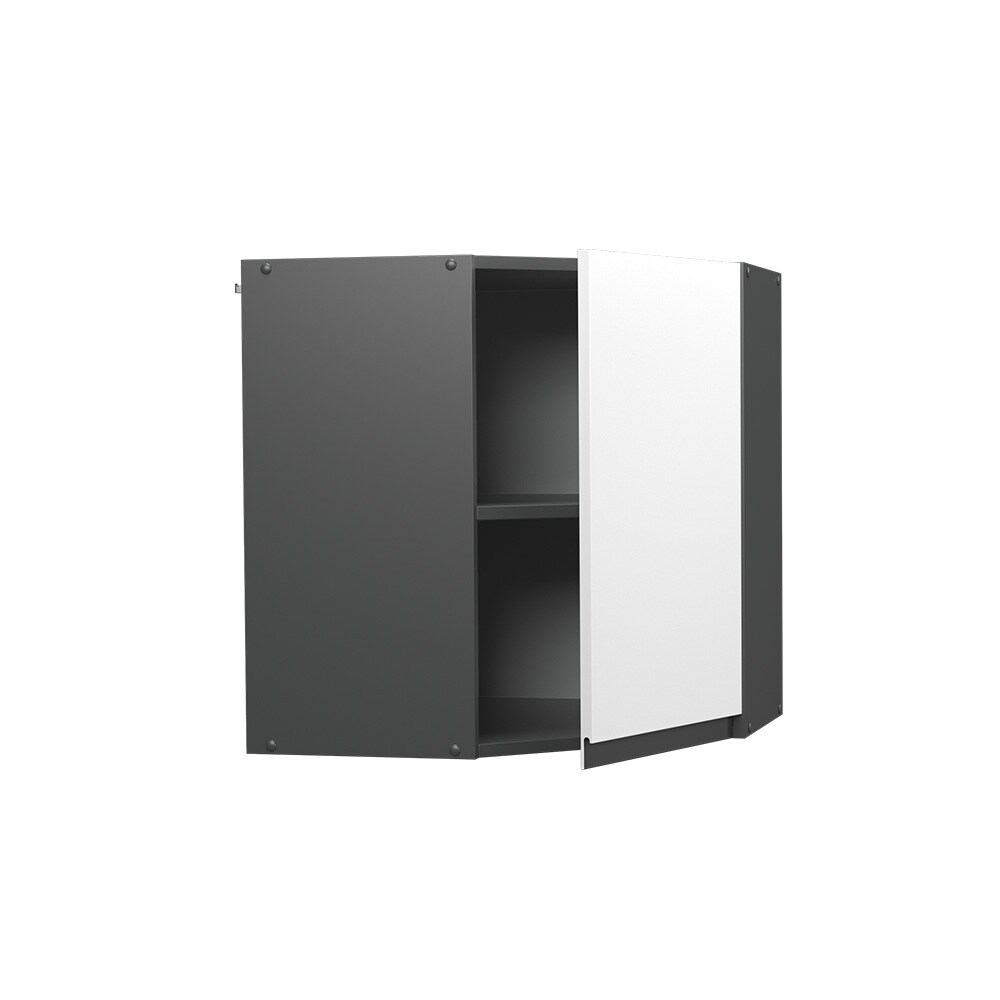 Vicco Eckhängeschrank Küchenschrank Küchenmöbel R-Line J-Shape Anthrazit Weiß 57 cm modern