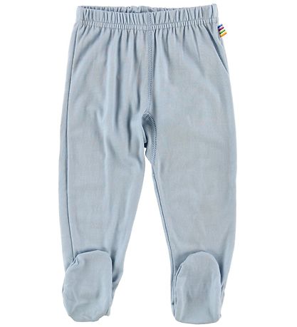 Joha Leggings m. Fuß - Wolle - Hellblau