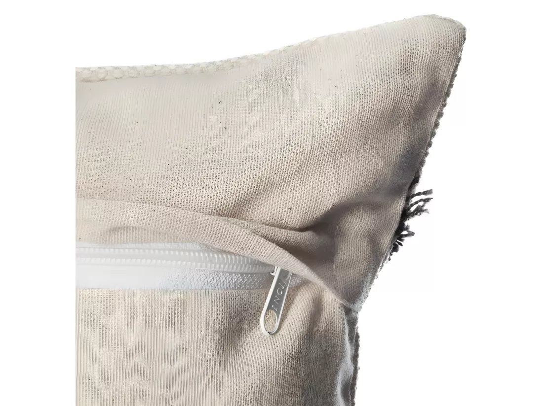 Housse coussin tuftee 40 x 40 cm Atmosphera - Couleur: Gris