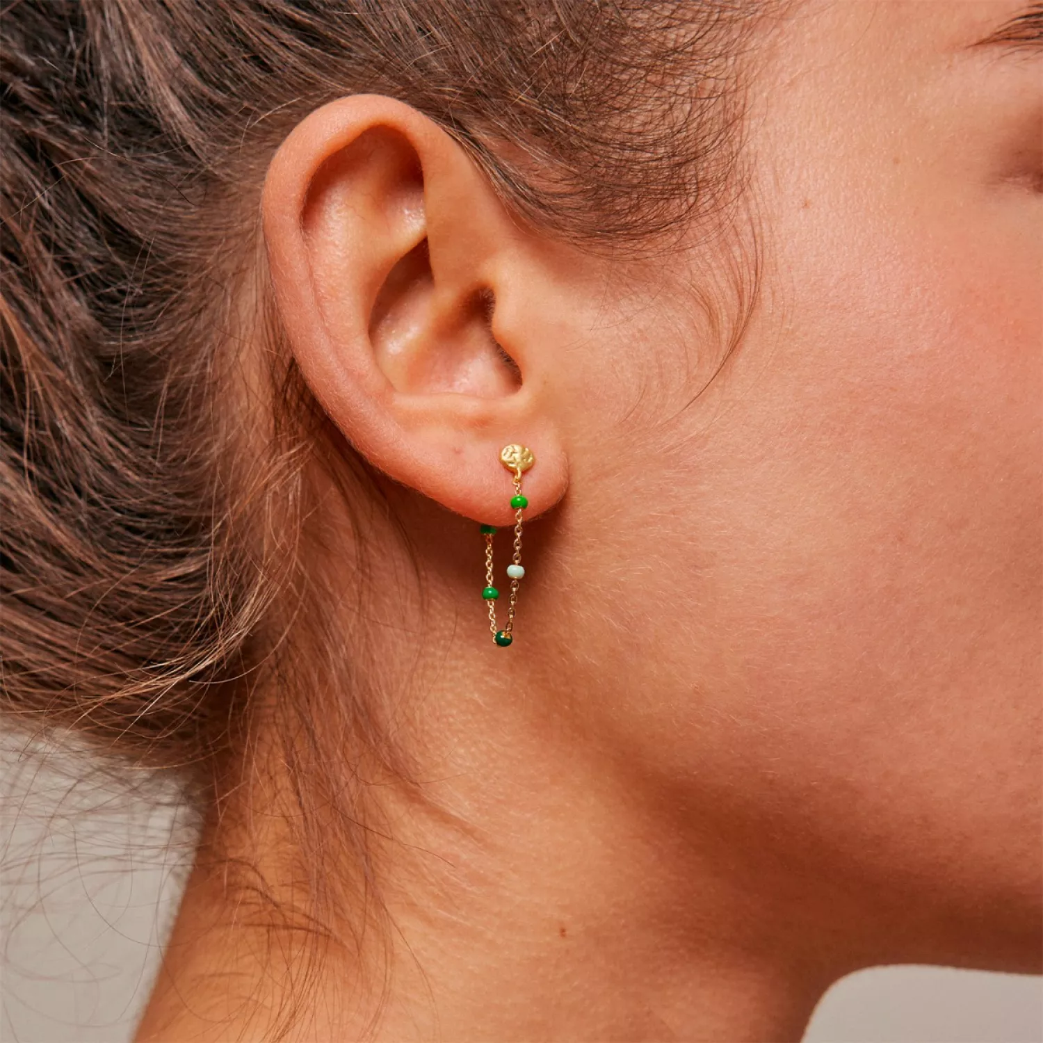 Enamel Lola Spring Øreringe 18 kt. Forgyldt Sølv E140GM-Spring