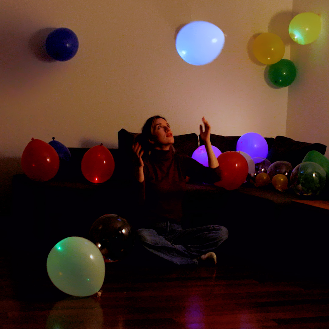 (24er Set) Ø30cm LED Party Deko Ballons Latex Luftballons - Assortiert