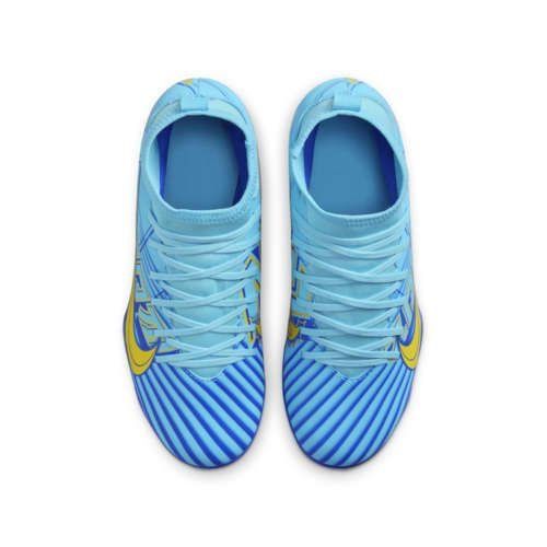 Nike Mercurial Superfly 9 Club MG Mbappé Personal Edition - Bleu/Blanc Enfant