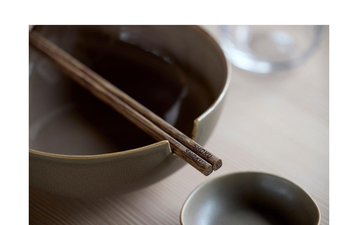 Ramenschale Shoku 18.5 cm, 6 Stück, Braun<br>Schalen-Set aus Steinzeug