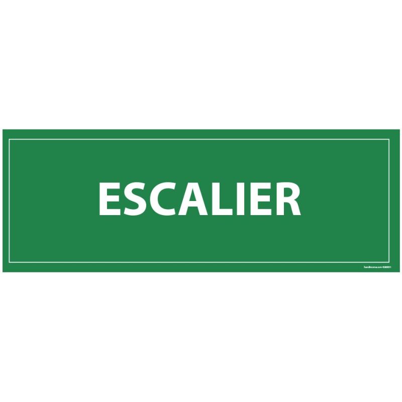 Plaque de porte Evacuation par Escalier