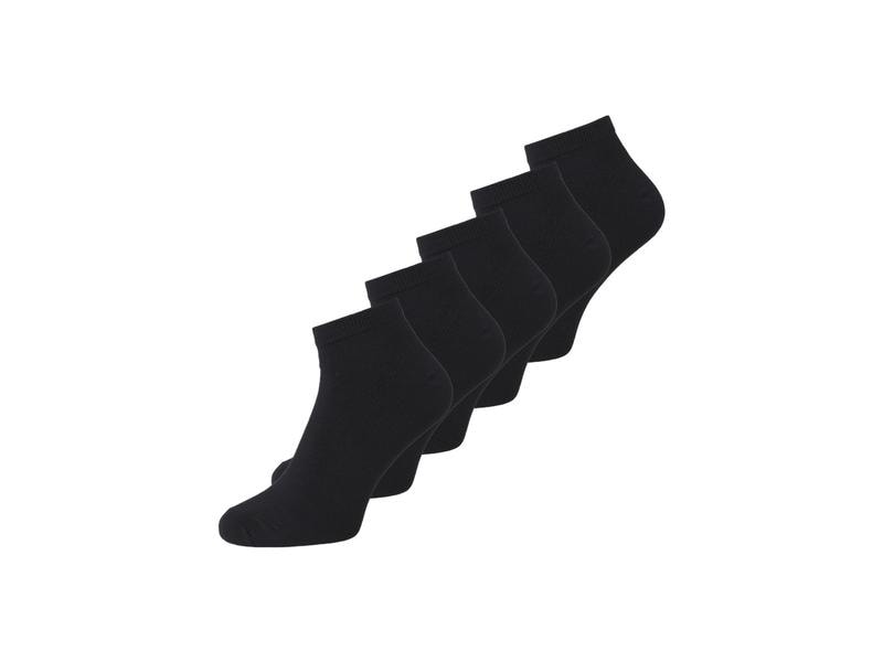 JACK&JONES Herrensocken 5-er Pack, Schwarz, 39 - 45 Kurze Alltagssocken für Männer