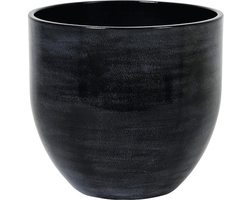 Plantenbak Ferry Ø 29 cm H 26 cm zwart