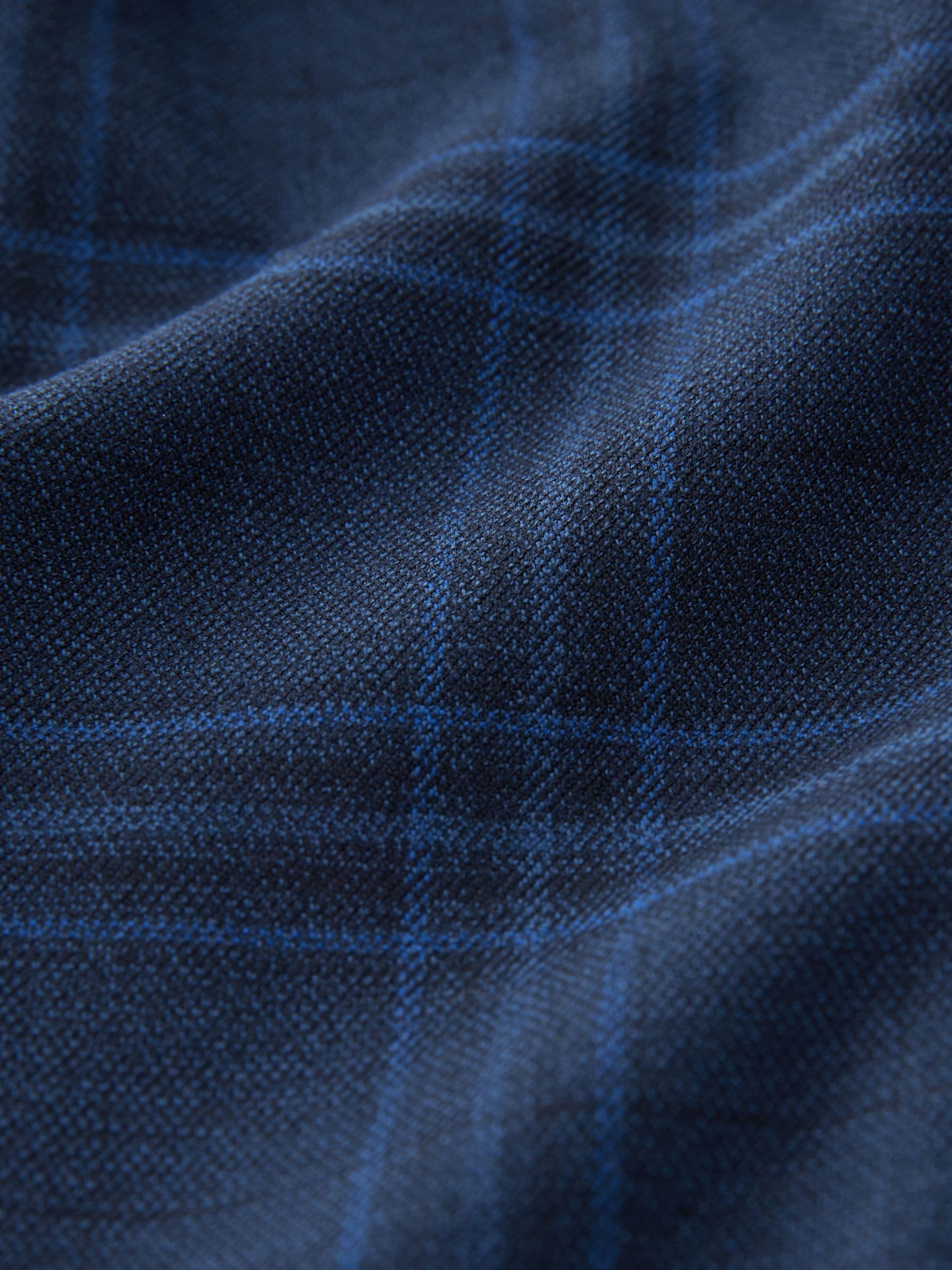 Blauw/marine - Geruite Pak Broeken met elastische taille (3-16jr)