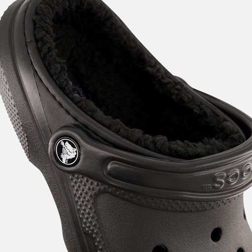Crocs Classic Fuzz-Lined Slippers zwart