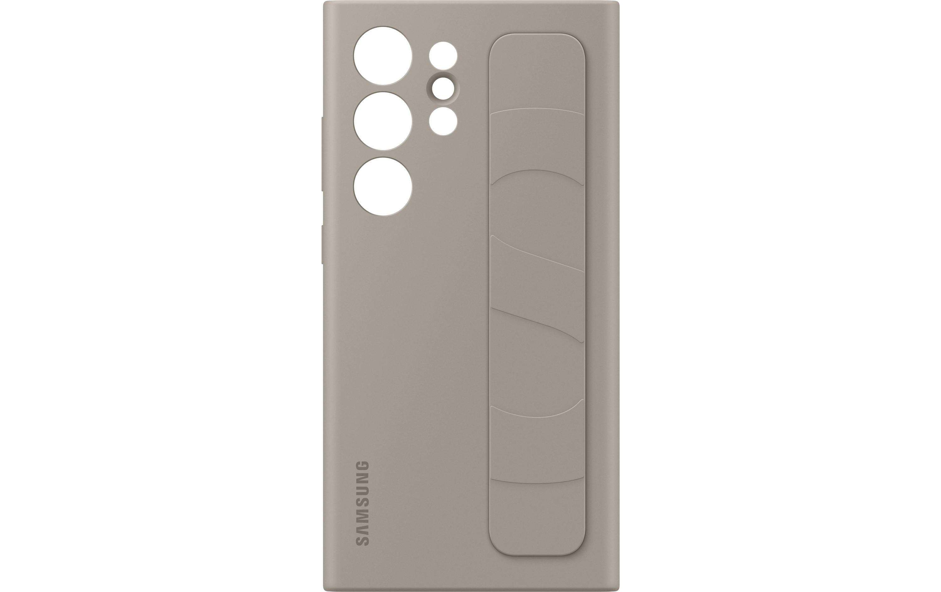 Back Cover Standing Grip Galaxy Galaxy S24 Ultra TaupeSchutzhülle mit Standfunktion für das Samsung Galaxy S24 Ultra