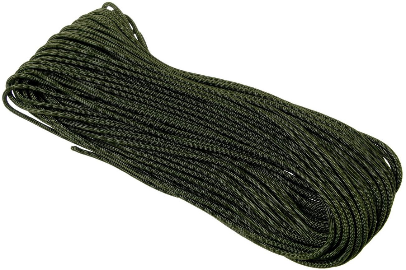 Knivesandtools 550 Paracord Type III Military Spec RG1166H, camo green, 100 ft (30,48 m)