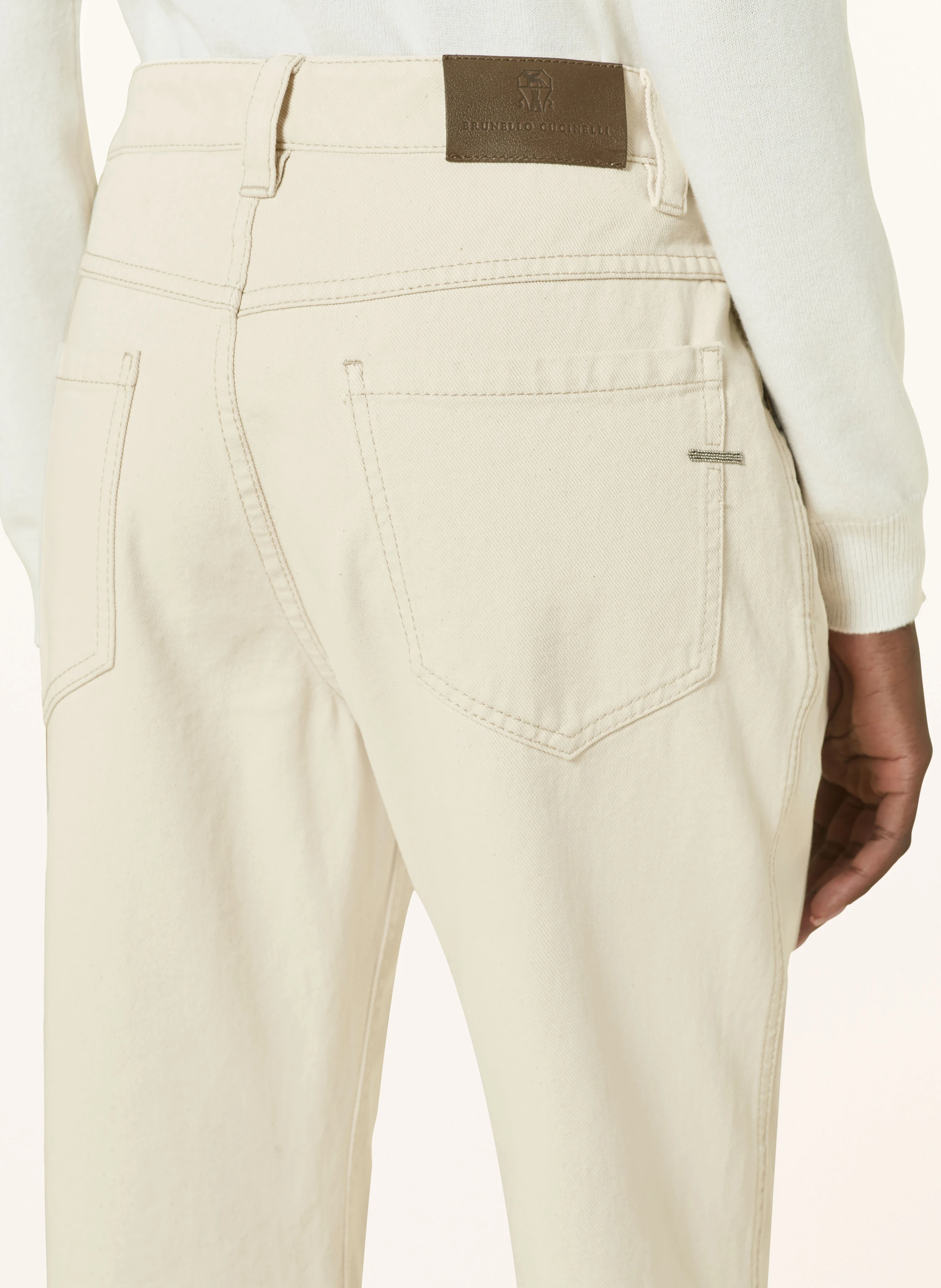 BRUNELLO CUCINELLI Jeans mit Schmuckperlen