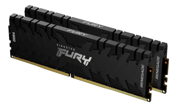 Kingston FURY Renegade - DDR4 - sæt - 16 GB: 2 x 8 GB - DIMM 288-PIN - 5333 MHz / PC4-42600 - CL20 - 1.6 V - ikke bufferet - ikke-ECC - sort