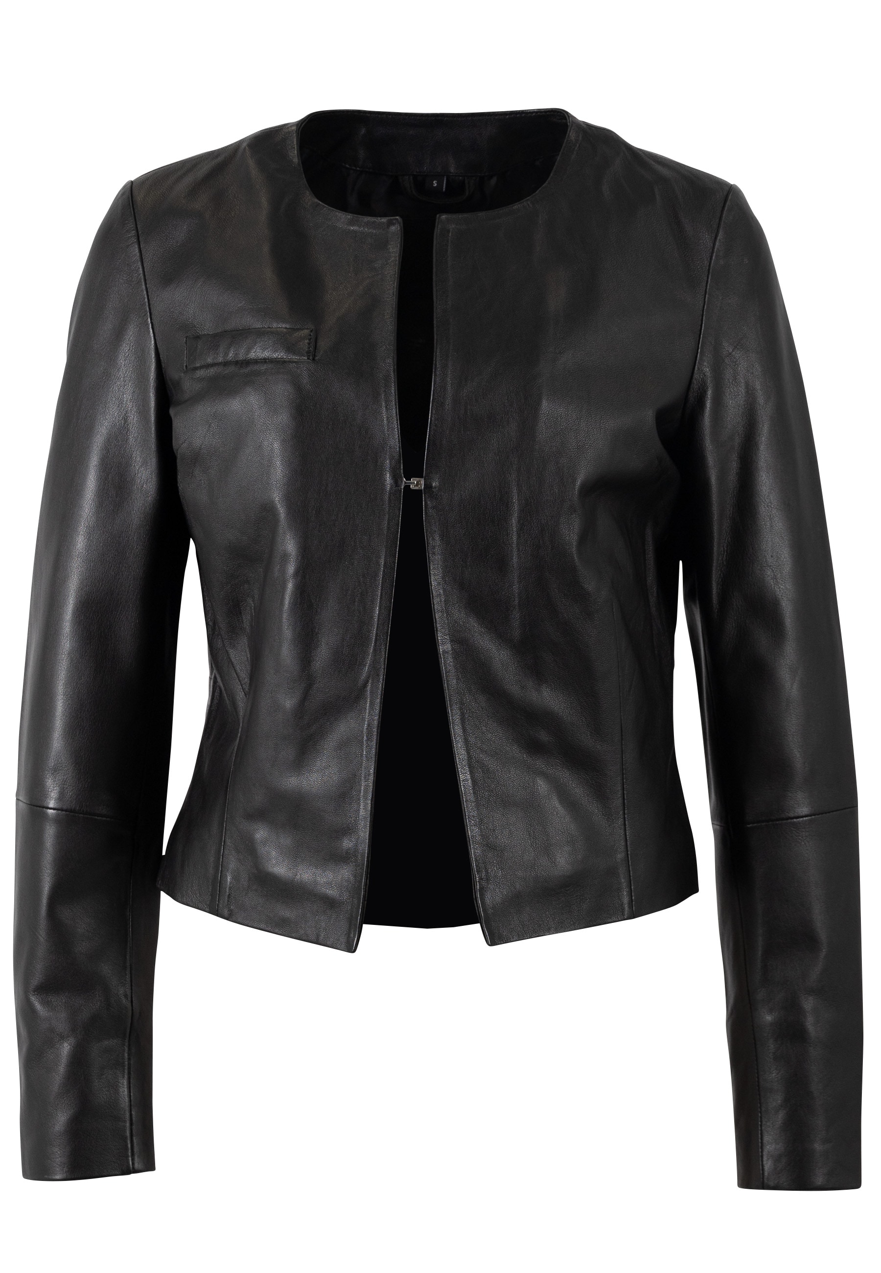 Mauritius Lederjacke »MWLelia« kragenlos