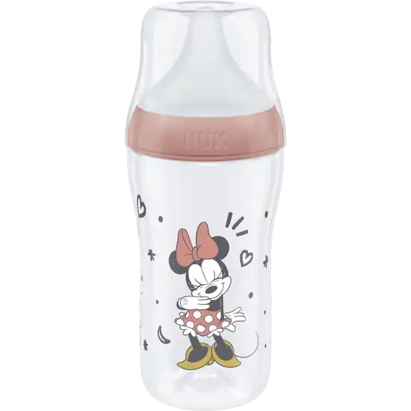 Perfect Match Babyflasche Minnie Mouse mit Temperature Control, ab 3 Monate, 260 ml