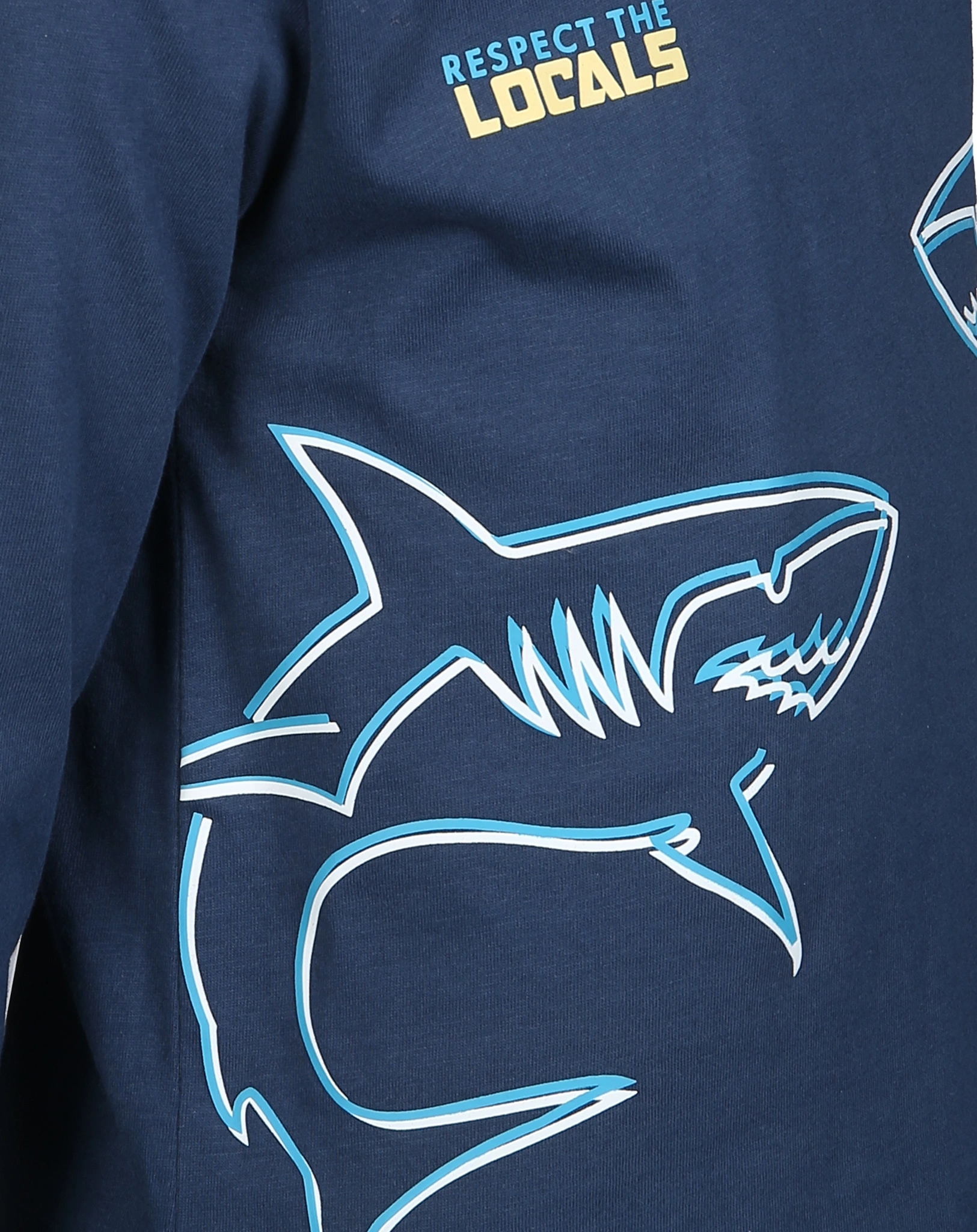 Langarmshirt SHARK LOCALS in blue air