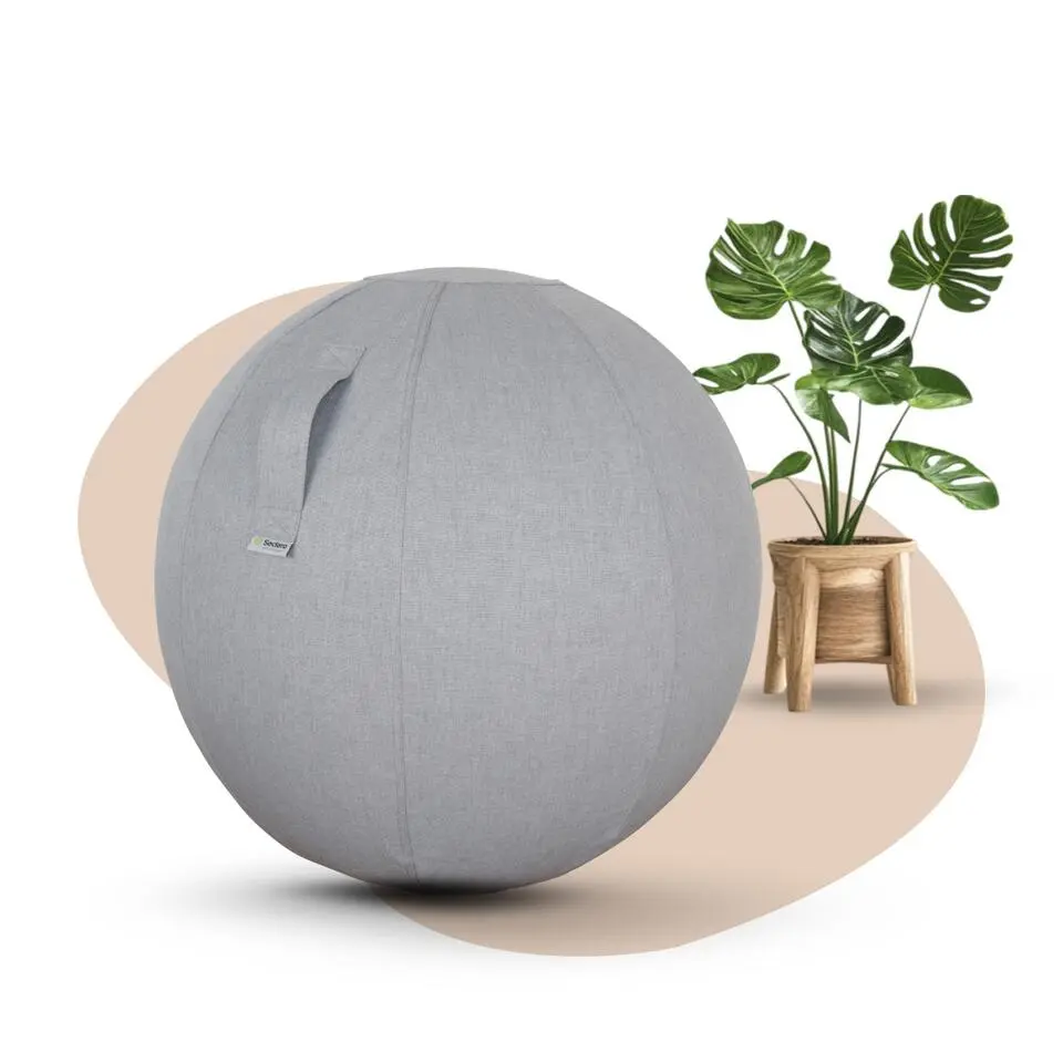 Ergonomische zitbal - 55 cm - Lichtgrijs